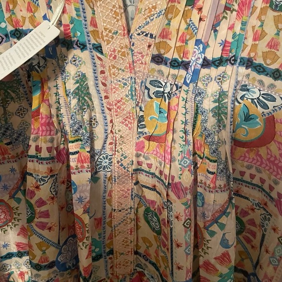 Taj by Sabrina Crippa Women's Long Sleeve Mini Dress Multicolor Size Small Beach - Picture 6 of 14